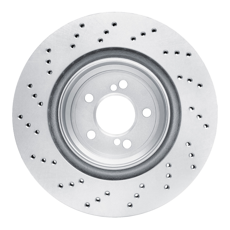 BMW M2 Brake Rotor (1) - Rear Right - R1 Concepts - GeoSPEC Drilled - `15-`20